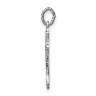 Sterling Silver Antiqued Cross Charm QC3357