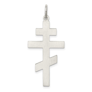 925 Sterling Silver Eastern Orthodox Cross Pendant QC3374
