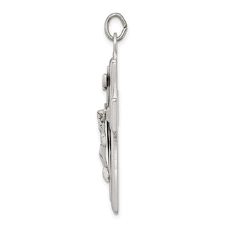925 Sterling Silver Inri Crucifix Pendant QC3383