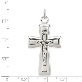 925 Sterling Silver Inri Crucifix Pendant QC3383
