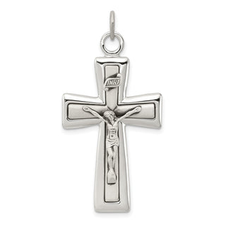 925 Sterling Silver Inri Crucifix Pendant QC3383