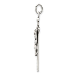 925 Sterling Silver Antiqued Crucifix Pendant QC3400