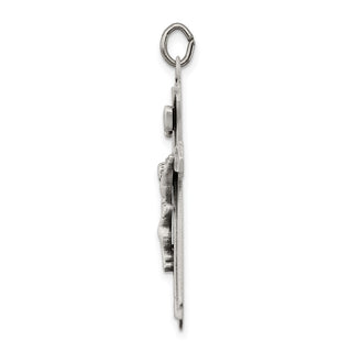 925 Sterling Silver Antiqued Crucifix Pendant QC3402