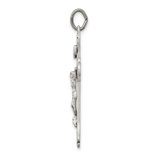 925 Sterling Silver Antiqued Inri Crucifix Pendant QC3418