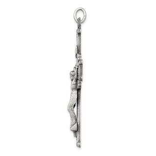 925 Sterling Silver Antiqued Inri Crucifix Pendant QC3429