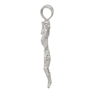925 Sterling Silver Corpus (Crucified Christ) Pendant QC3432