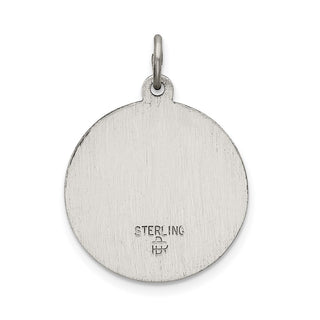 Sterling Silver Sacred Heart of Jesus Medal Pendant QC3459