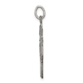 Sterling Silver Antiqued 4-way Medal Pendant QC3468