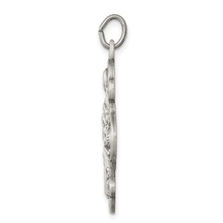 Sterling Silver Antiqued 4-way Medal Pendant QC3469