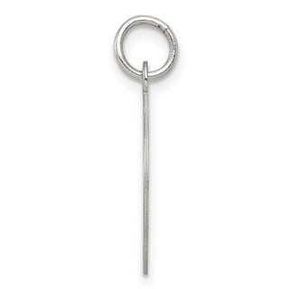 Sterling Silver Rhodium-plated Happy Birthday Disc Charm QC347