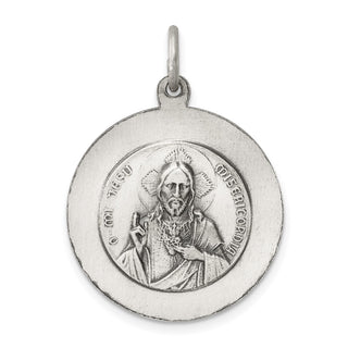 Sterling Silver Queen of the Holy Scapular Medal Pendant QC3511
