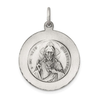 Sterling Silver Queen of the Holy Scapular Medal Pendant QC3511