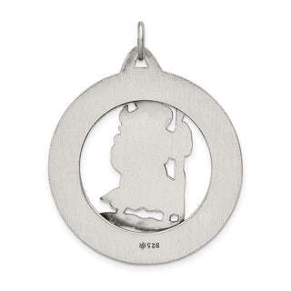 Sterling Silver St. Christopher Medal Pendant QC3529