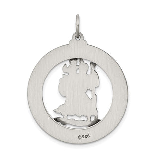 Sterling Silver St. Christopher Medal Pendant QC3536