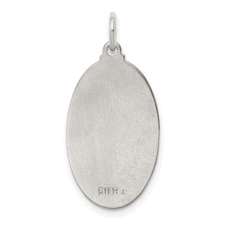 Sterling Silver Rhodium-plated & Vermeil St. Christopher Medal Pendant