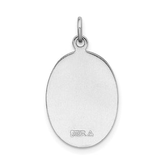 Sterling Silver Rhodium-plated St. Christopher Medal Pendant QC3553