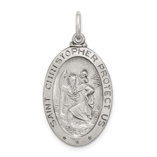 Sterling Silver St. Christopher Basketball Medal Pendant QC3567