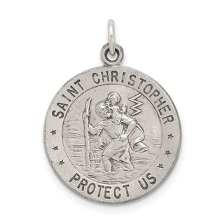 Sterling Silver St. Christopher Basketball Medal Pendant QC3574