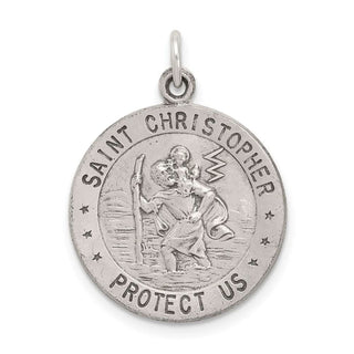 Sterling Silver St. Christopher Basketball Medal Pendant QC3574