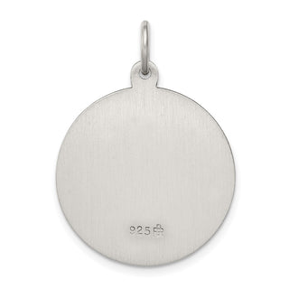 Sterling Silver Antiqued Saint Anthony Medal Pendant QC3578