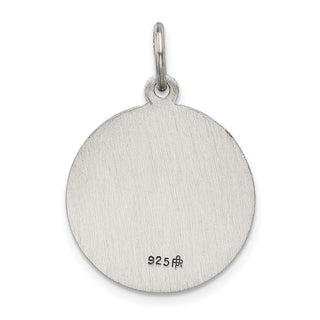 Sterling Silver St. Barbara Medal Pendant