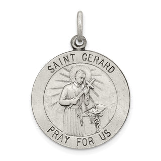 Sterling Silver Saint Gerard Medal Pendant