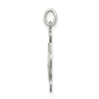 Sterling Silver Antiqued Saint Florian Badge Medal Pendant