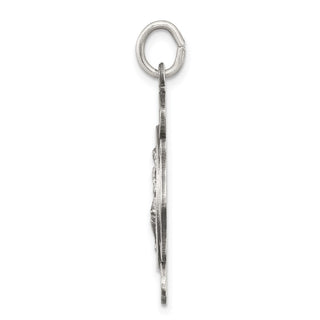 Sterling Silver Saint Florian Badge Medal Pendant