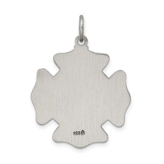 Sterling Silver Saint Florian Badge Medal Pendant