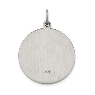 Sterling Silver Antiqued Saint Joseph Medal Pendant QC3595