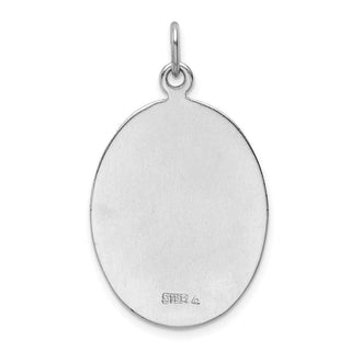 Sterling Silver Rhodium-plated St. Joseph Medal Pendant