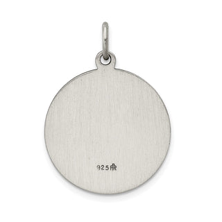 Sterling Silver Saint Jude Thaddeus Medal Pendant QC3601