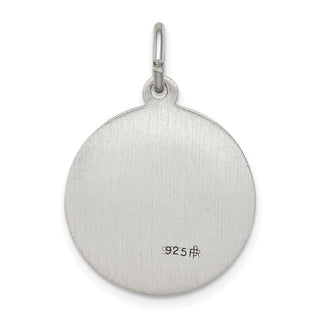 Sterling Silver Antiqued Saint Michael Medal Pendant QC3609