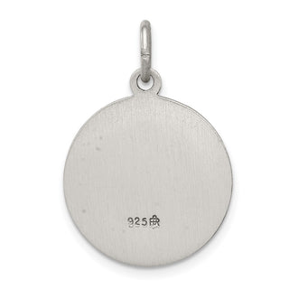 Sterling Silver Antiqued Saint Patrick Medal Pendant QC3619