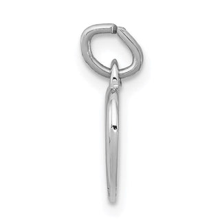 Rhodium-Plated and Yellow-Finish Sterling Silver Cross In Heart Charm