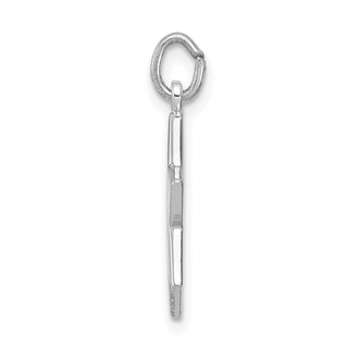 Sterling Silver Rhodium-plated Star of David Charm QC3688