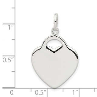 Sterling Silver Heart Charm QC3712