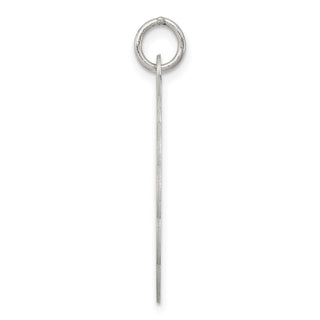 Sterling Silver Rhodium-plated Holy Communion Disc Charm QC372