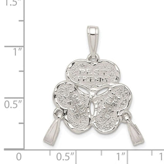 Sterling Silver 3-Piece Best Friends Pendant