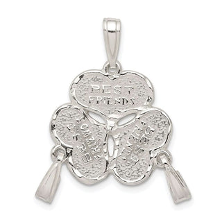 Sterling Silver 3-Piece Best Friends Pendant