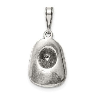 Sterling Silver Antiqued Firemans Helmet Pendant