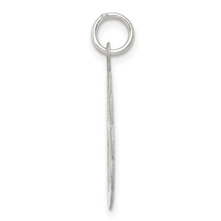 Sterling Silver Rhodium-plated Cross Disc Charm QC380