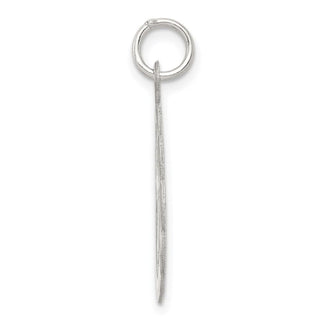 Sterling Silver Rhodium-plated Cross Disc Charm QC380