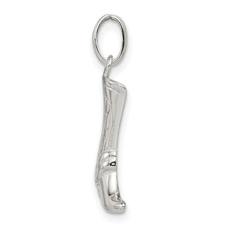 Sterling Silver Cowboy Boot Charm QC3846