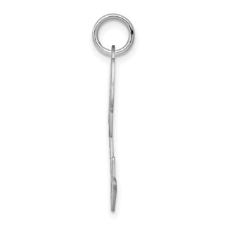 Sterling Silver Rhodium-plated Palm Tree Polished Charm