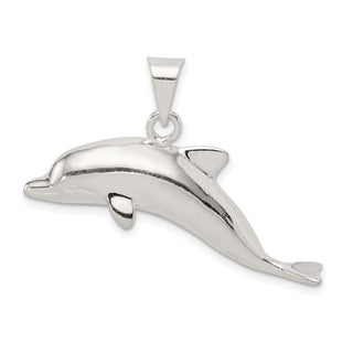 Sterling Silver Dolphin Pendant QC4041