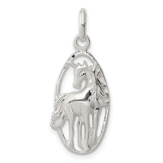 Sterling Silver Unicorn In Frame Charm