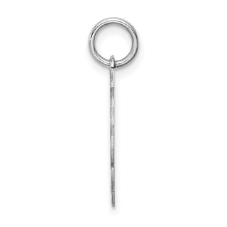 Sterling Silver Rhodium-plated Brocade-Like Initial C Charm QC4161C
