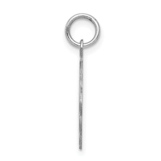 Sterling Silver Rhodium-plated Brocade-Like Initial G Charm QC4161G