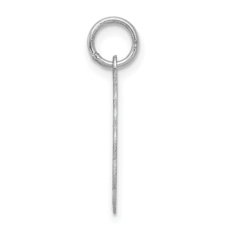 Sterling Silver Rhodium-plated Brocade-Like Initial K Charm QC4161K